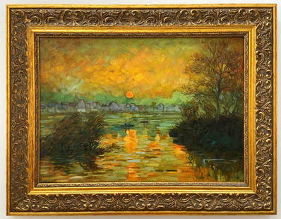 Vincent Van Gogh Oil on canvas: Private Collection Vincent Van Gogh appears in lower right. Attribute to Vincent Van Gogh Technique: Oil Measures: inches Image size 24 X 17 inches Medium: Canvas Provenance: Private Collection. Lived