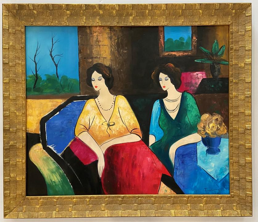 Itzchak Tarkay Oil on Canvas (1 of 4)