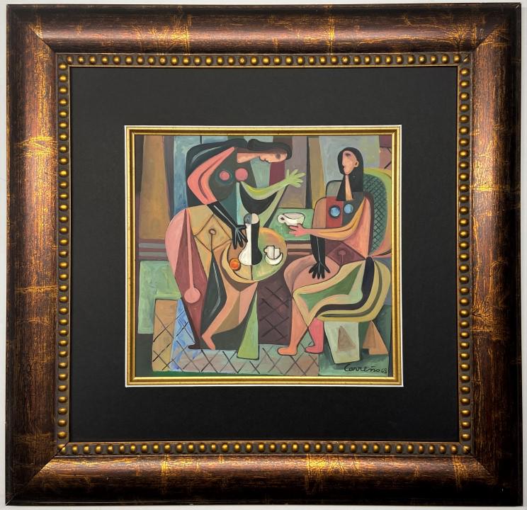 Mario Carreno Mixed Media /Watercolor: Mario Carreno appears in lower right. Attribute to Mario Carreno Technique: Mixed Media Measures: 10.5 x 10.75 inches Image size Medium: Paper Provenance: Private Collection. Lived between (May 1913 -