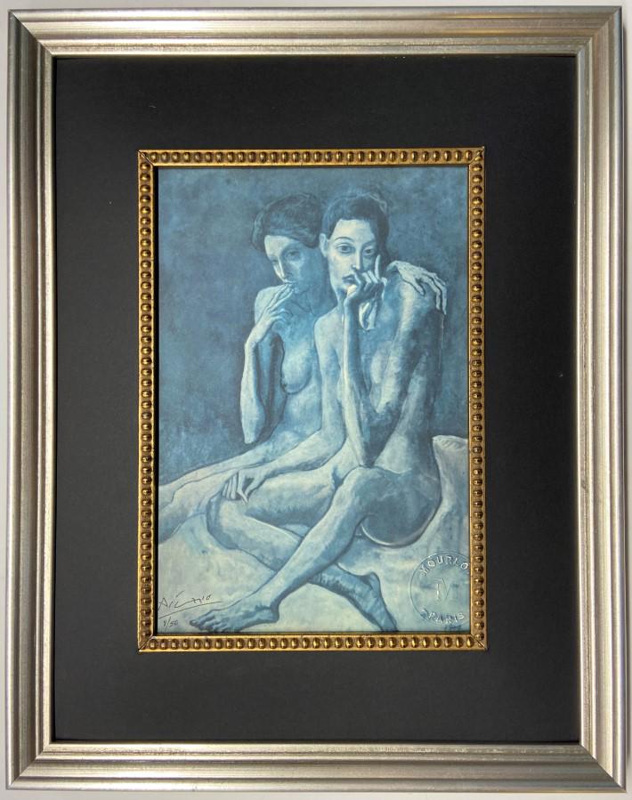 Pablo Ruiz Picasso Lithograph: Pablo Ruiz Picasso appears in Lower left. Attribute to Pablo Ruiz Picasso Measures: 8 x 5 inches Image size Medium: Paper. Provenance: Private Collection. Lived between (Oct 1881 - Apr 1973) Pablo Rui