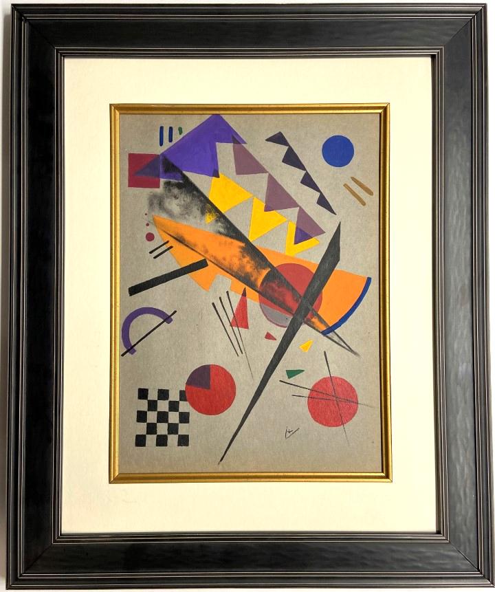 Wassily Kandinsky Watercolor: Private Collection Wassily Kandinsky Private Collection Wassily Kandinsky appears in lower right. Attribute to Wassily Kandinsky Technique: watercolor Measures: 13,75 x 12 inches Image size Medium: Pa