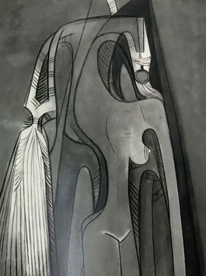 Wilfredo Lam lithograph: Wilfredo Lam small lithograph
