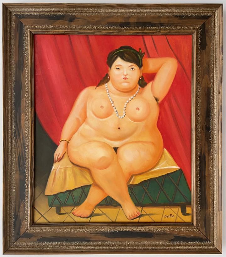 Fernando Botero Oil on Canvas (1 of 5)