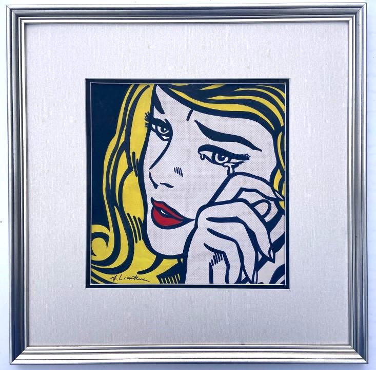 Roy Lichtenstein Mixed Media: Roy Lichtenstein appears in the lower Left. Attribute to Roy Lichtenstein, this is not a print, is a unique piece. Technique: Mixed Media Measures: Medium: Paper Image size Inches. Provenance: Private