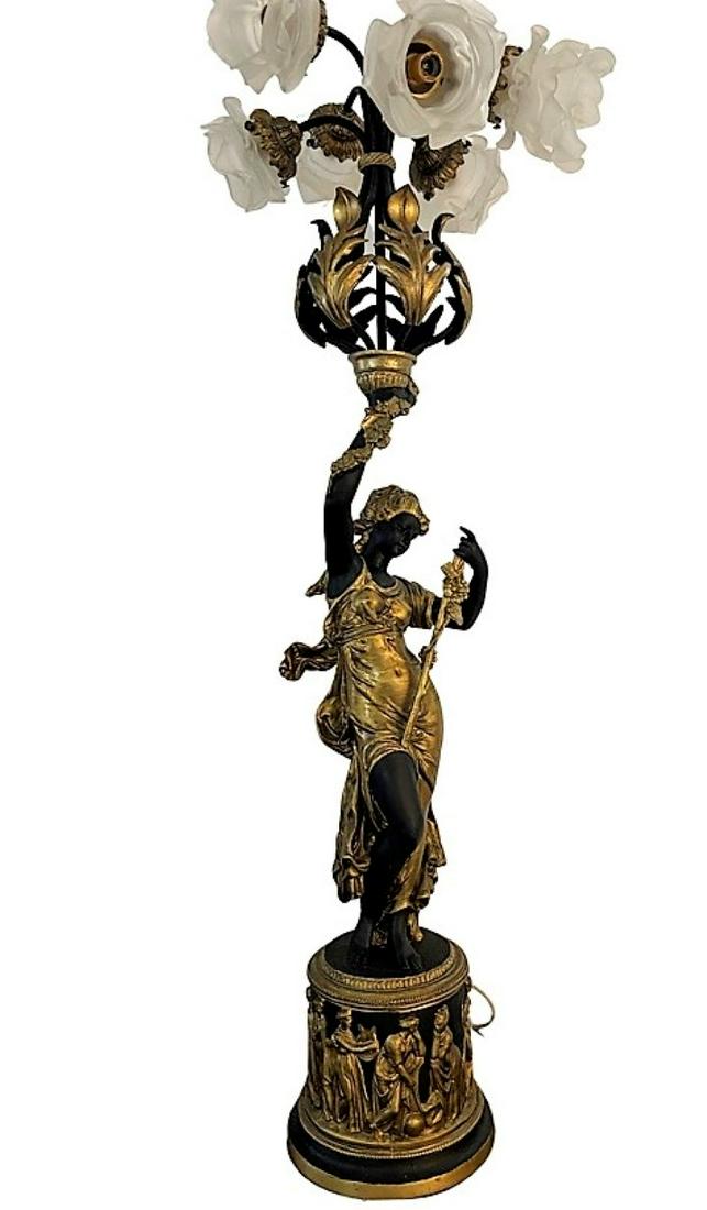 Gorgeous Antique Art Nouveau Lamp (1 of 7)