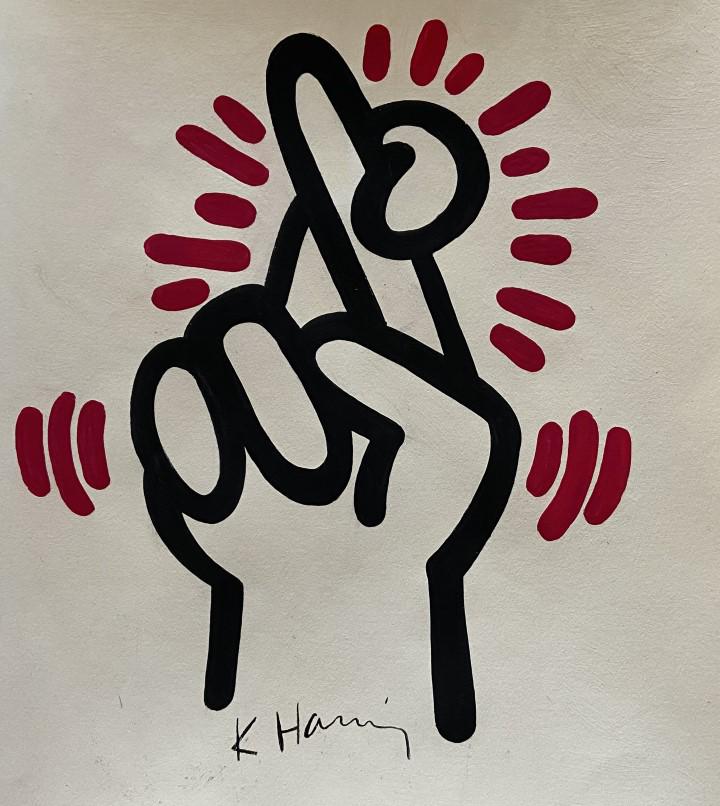 Keith Allen Haring Mixed Media on paper (1 of 5)