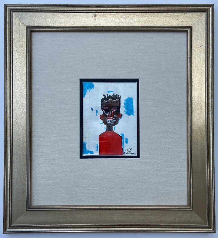 Jean Michel Basquiat Mixed Media on Postcard (1 of 4)