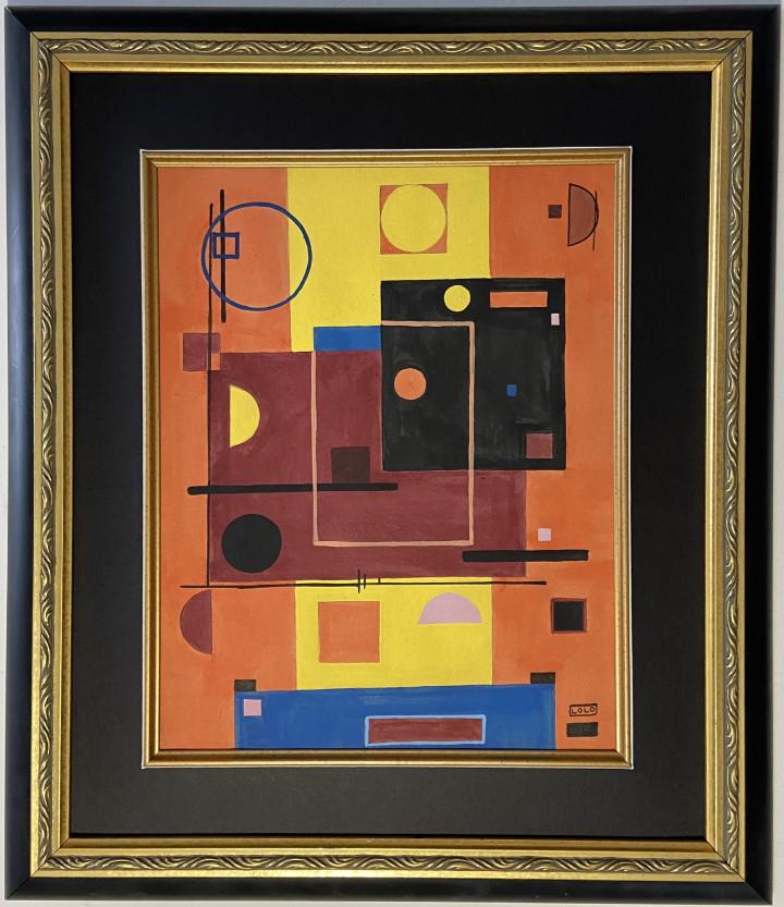 Lolo Soldevilla watercolor: Lolo Soldevilla appears in Lower Right Technique: Watercolor Measures: 13.75 X 11 inches Image size Medium: paper. Provenance: Private Collection. Born in 1901 in Havana, Cuba, Soldevilla was an avid