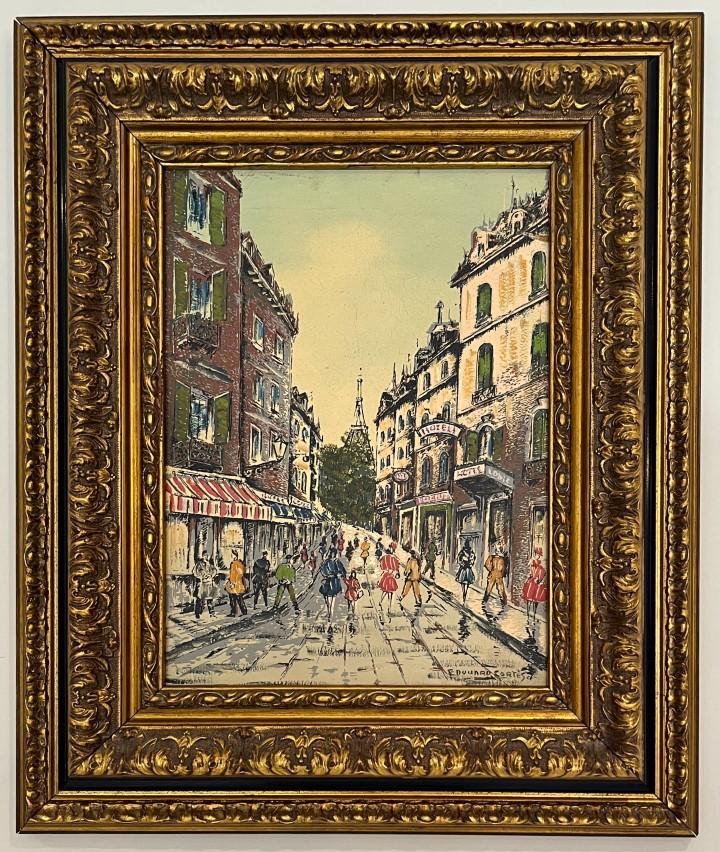 Edouard Cortes Oil on Canva: Edouard Cortes appears in lower right Attributed Edouard Cortes, this is not a print, is a unique piece. Technique; Oil on Canvas. Measures: inches Image size. Medium: Canvas. Provenance: Private Coll