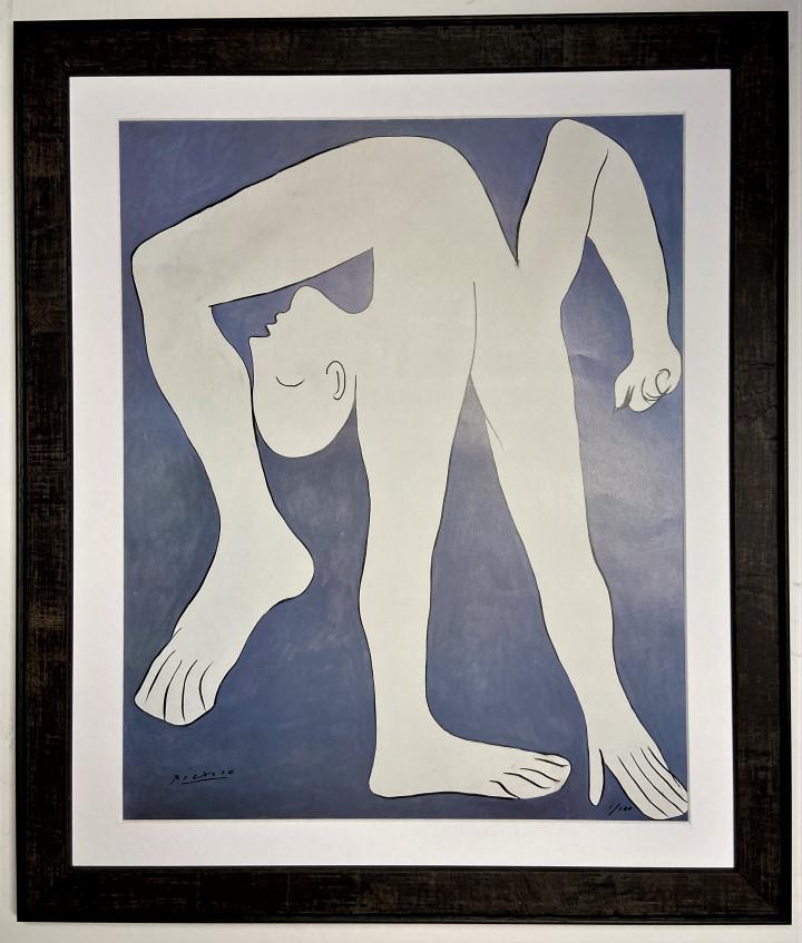 Pablo Ruiz Picasso Lithograph: Pablo Ruiz Picasso appears in Lower left. Attribute to Pablo Ruiz Picasso Measures: 14.50 x 12.50 inches Image size Medium: Paper. Provenance: Private Collection. Lived between (Oct 1881 - Apr 1973) P