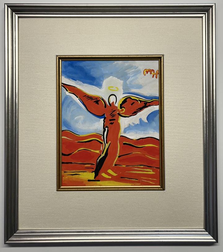 Peter Max Mixed Media: Peter Max appears in upper right. Attribute to Peter Max Technique: Mixed Media Measures: 8.75 x 7 inches Image size Medium: paper. Provenance: Private Collection. Lived between October 1937 (84 years