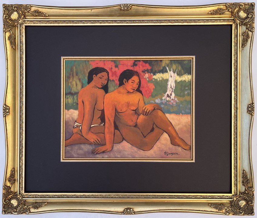 Paul Gauguin watercolor: Private collection Paul Gauguin appears in lower right Attribute to Paul Gauguin Technique: Watercolor. Measures: 13.75 x 11.50 inches Image size. Medium: Paper, Provenance: Private Collection. Paul G