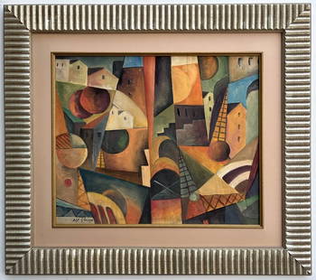 Albert Gleizes Mixed Media / Watercolor: Albert Gleizes appears in Lower left. Attribute to Albert Gleizes Technique: Mixed Media Measures: 16.25 x 19.25 inches Image size Medium: Paper. Provenance: Private Collection. Albert Gleizes was a m