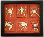 Keith Haring Oil on Canva