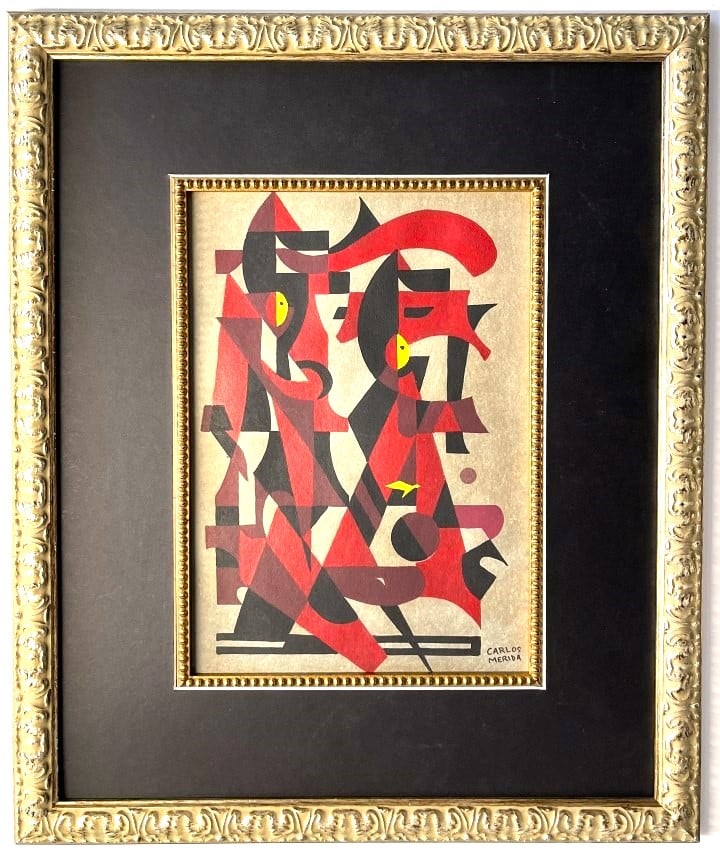 Carlos Merida Mixed Media/Watercolor (1 of 3)