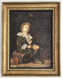 John Everett Oil on wood