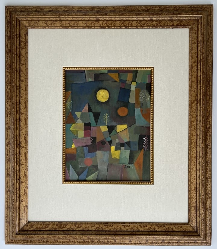 Paul Klee Mixed Media: Paul Klee appears in lower right. Attribute to Paul Klee Technique: Mixed Media Measures: 113.25 x 10.50 inches image size and 29.50 x 25 inches frame size Medium: paper Provenance: Private Collection