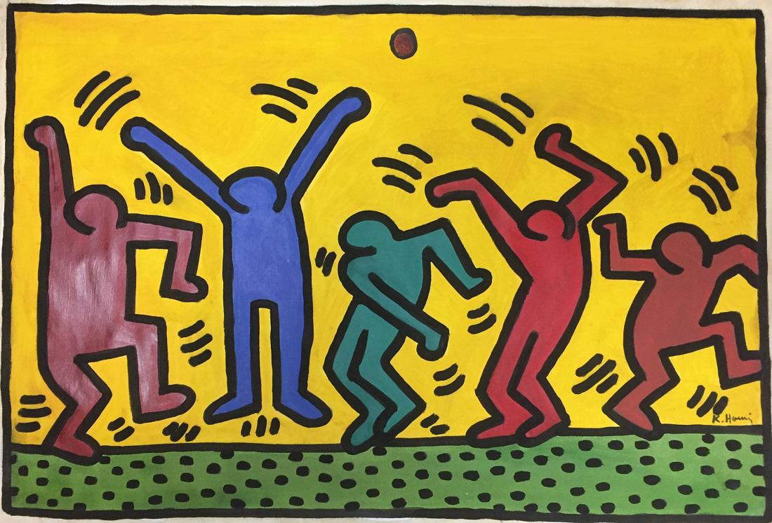Keith Allen Haring Mixed Media (1 of 1)