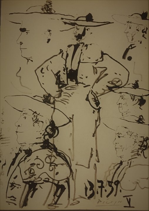 Pablo Picasso Lithography: Private Collection 15" x 11"(Attrib.)With Attrib Certificate & Provenance Pablo Picasso 1881 - 1973 was a Spanish painter, sculptor, printmaker, ceramicist, stage designer, poet and playwright who spe