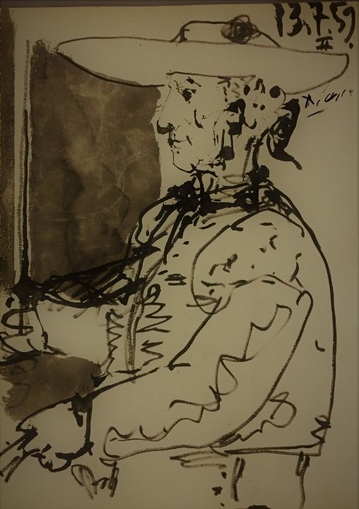 Pablo Picasso Litography: Private Collection 15" x 11"(Attrib.) With Attrib Certificate & Provenance Pablo Picasso 1881 “1973 was a Spanish painter, sculptor, printmaker, ceramicis, stage designer, poet and playwright who sp