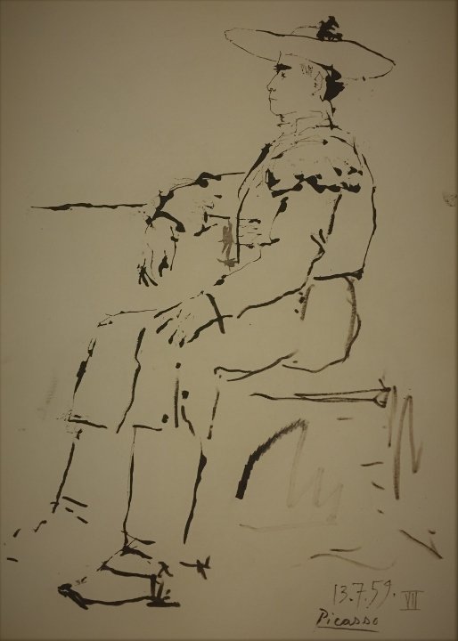 Pablo Picasso Lithography: Private Collection 15" x 11"(Attrib.)With Attrib Certificate & Provenance Pablo Picasso 1881 - 1973 was a Spanish painter, sculptor, printmaker, ceramicist, stage designer, poet and playwright who spe