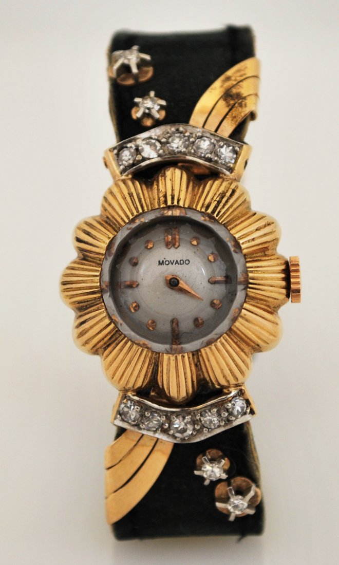 Movado Diamond watch 1940's (1 of 3)