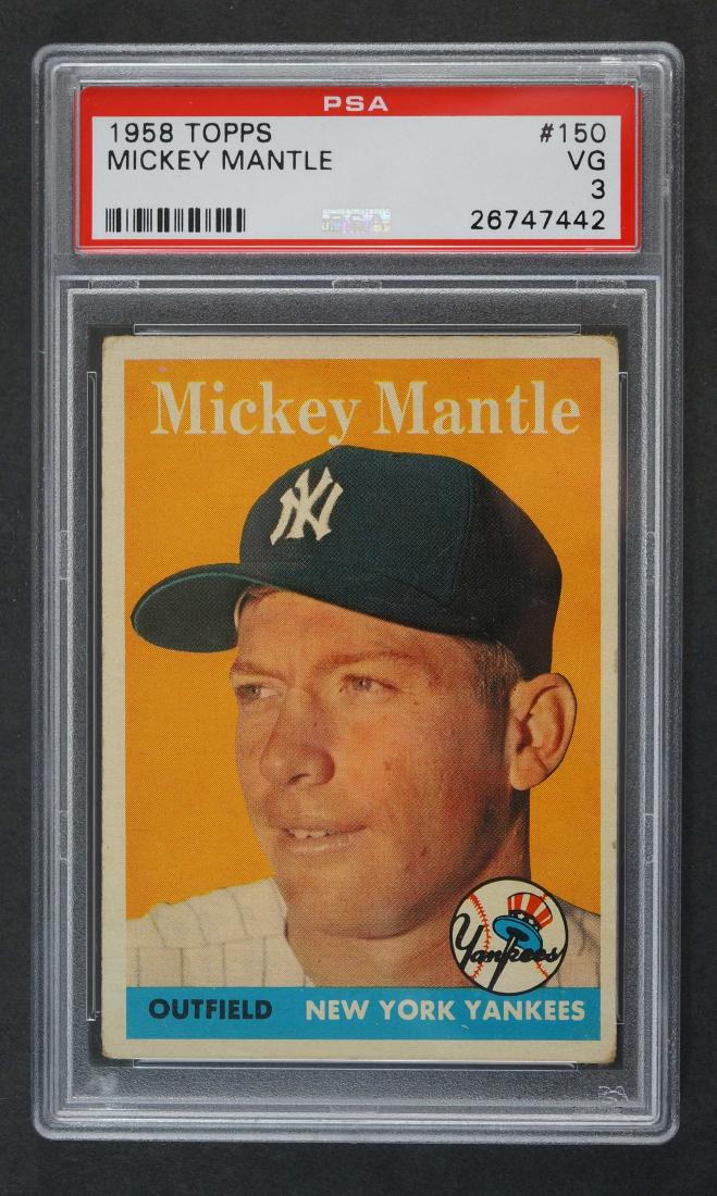 1958 Topps Mickey Mantle PSA 3 (1 of 2)