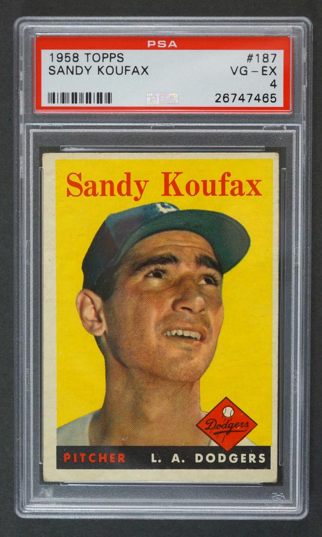 1958 Topps #187 Sandy Koufax PSA 4 (1 of 2)