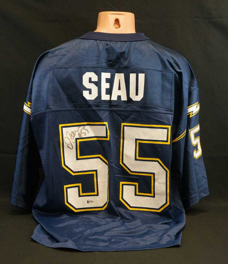 Junior Seau Autographed Jersey with Beckett COA