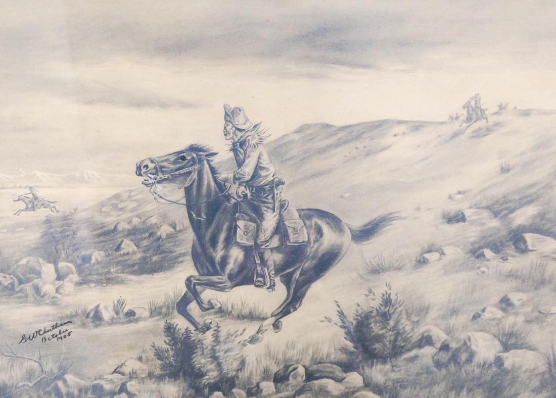 G.W. Cheetham Signed Original Graphite (1 of 2)