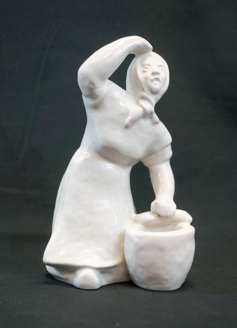 Michael Andersen Studio Pottery Figure, Denmark: A nice Michael Andersen studio pottery figure. Measures 9.25" tall and is in excellent condition. We ship most items in house. Exclusions include furniture, oversized framed artwork and heavier items.