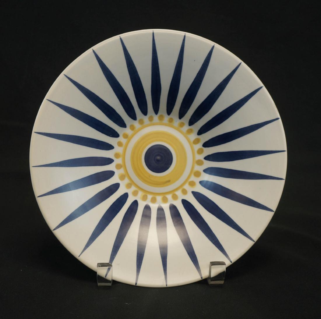 Eva Jancke Bjork for Bo Fajans Bowl by Pierrot: Measures 22.5 cm in diameter and is in excellent condition. We ship most items in house. Exclusions include furniture, oversized framed artwork and heavier items. Please inquire for shipping quotes.