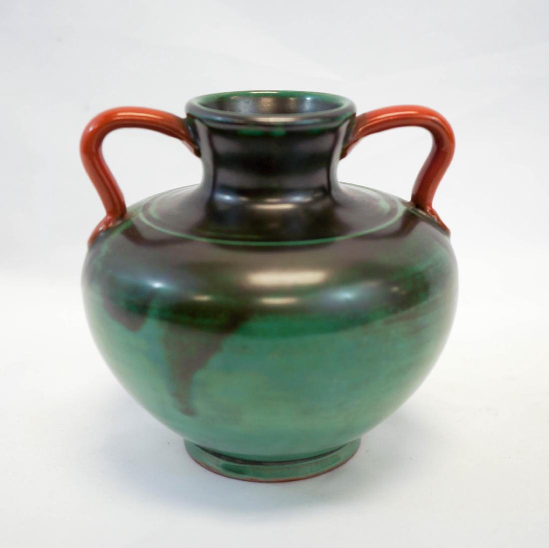 Upsala-Ekeby, Anna-Lisa Thomson Handled Pot: Upsala-Ekeby, Anna-Lisa Thomson. Measures 4.75" x 4.75" (12 cm x 12 cm). Excellent condition. We ship most items in house. Exclusions include furniture, oversized framed artwork and heavier items. Ple