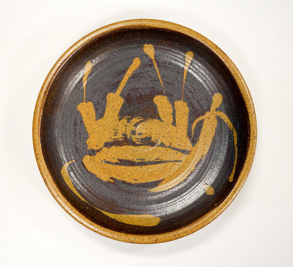 Peter Voulkos Wax Resist Glazed Charger (1 of 3)