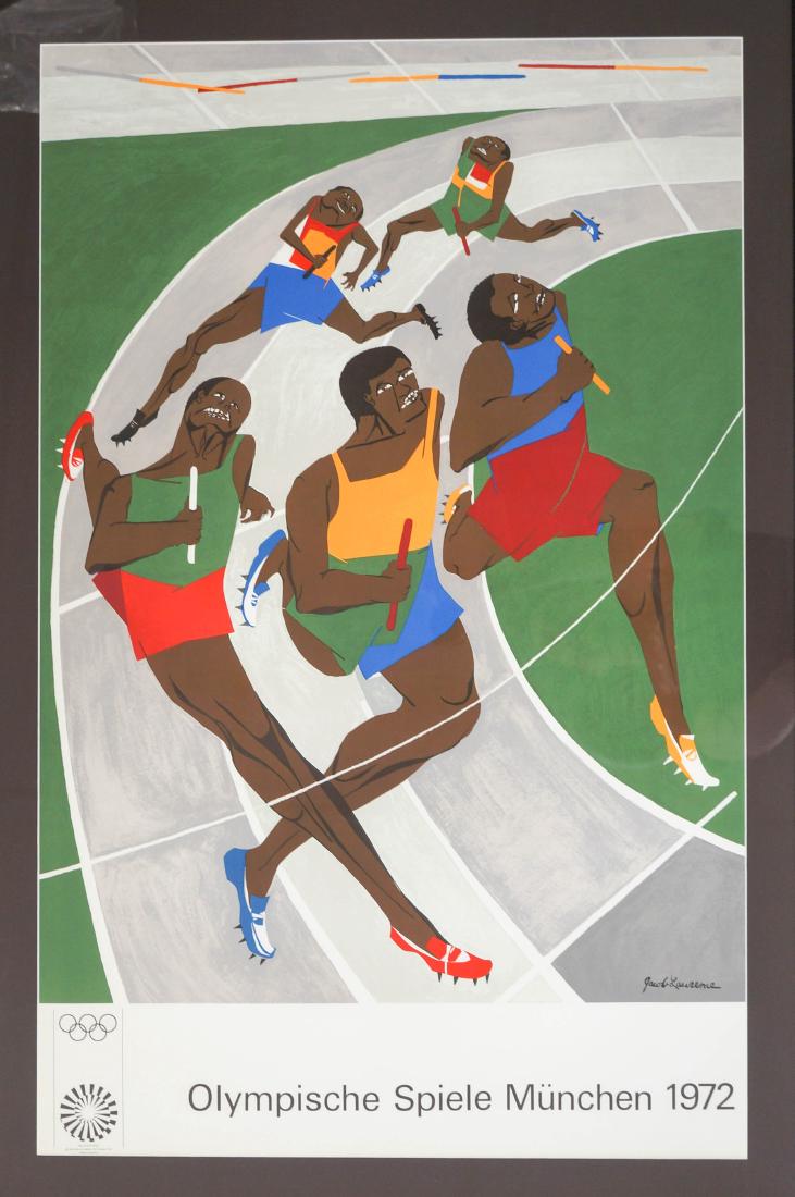 Jacob Lawrence 1972 Olympics Color Screenprint (1 of 2)