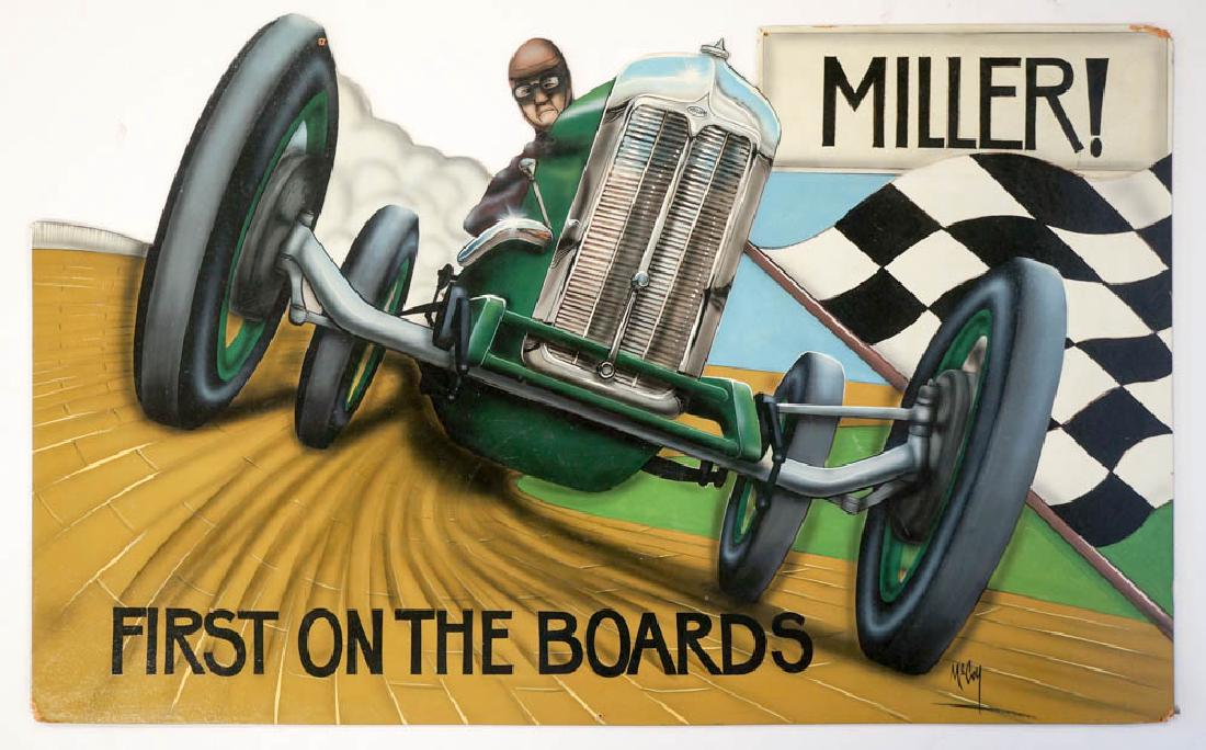 Bob McCoy Original Auto Racing Oil Painting (1 of 1)