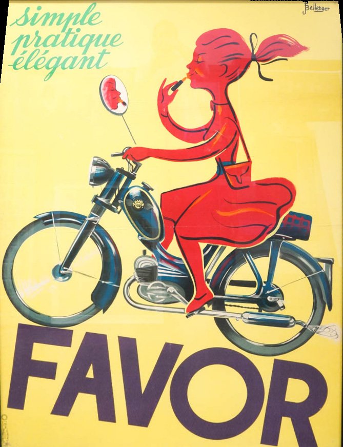 Favor Original Vintage Motorcycle Poster (1 of 2)