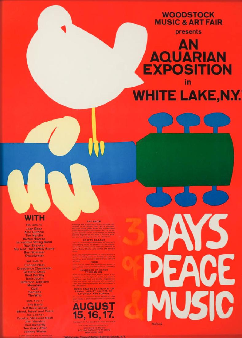 Woodstock Festival Poster (1969) (1 of 2)