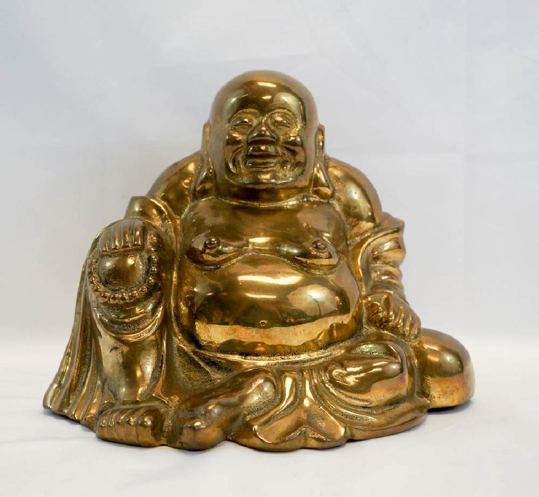 Brass Putai Laughing Buddha Figure (1 of 2)