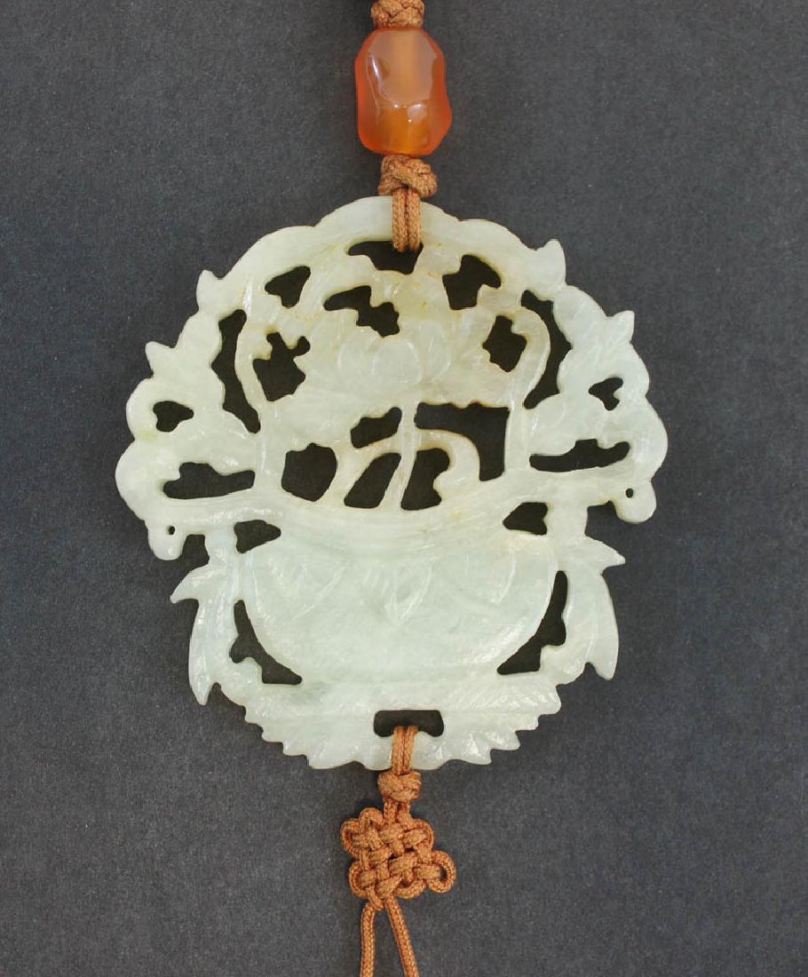 Nephrite Jade Floral Carving (1 of 2)
