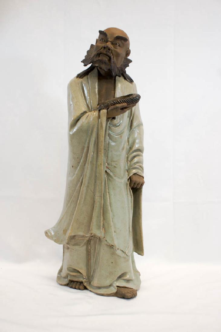Large Chinese Shiwan Stoneware Statue, Qing (1 of 5)
