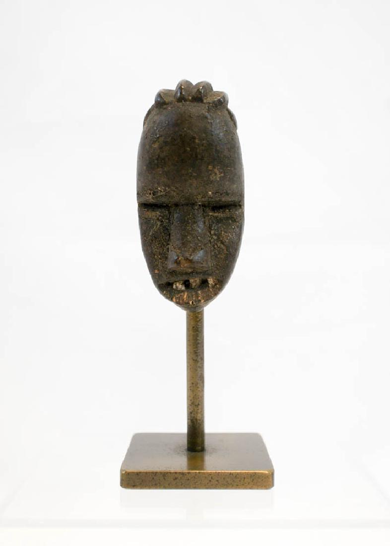 Old African Wood Mask on Stand, A Miniature (1 of 4)