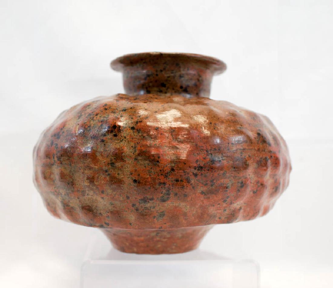 Pre Columbian Colima Gadrooned Ceramic Vessel (1 of 5)