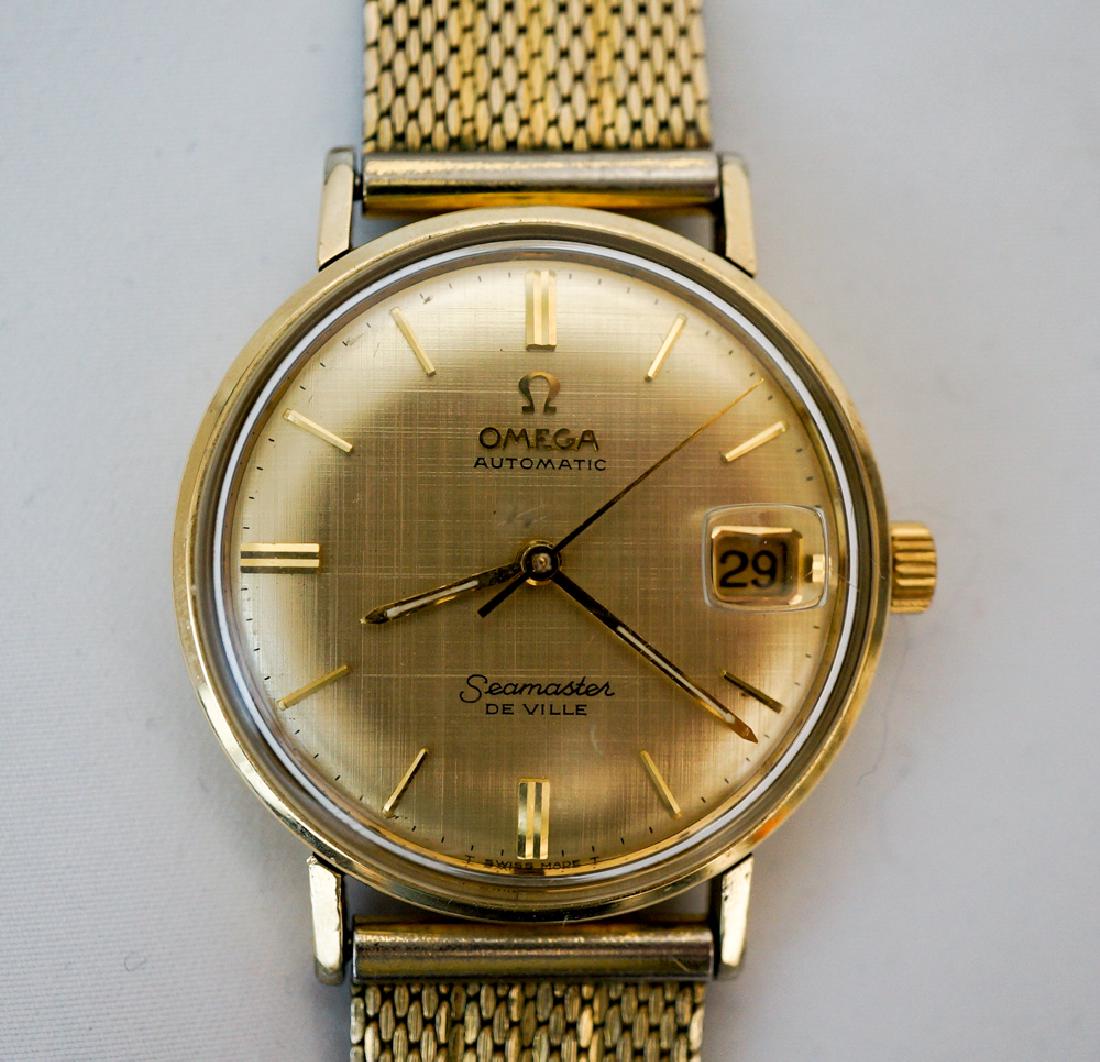 omega seamaster deville 14k gold