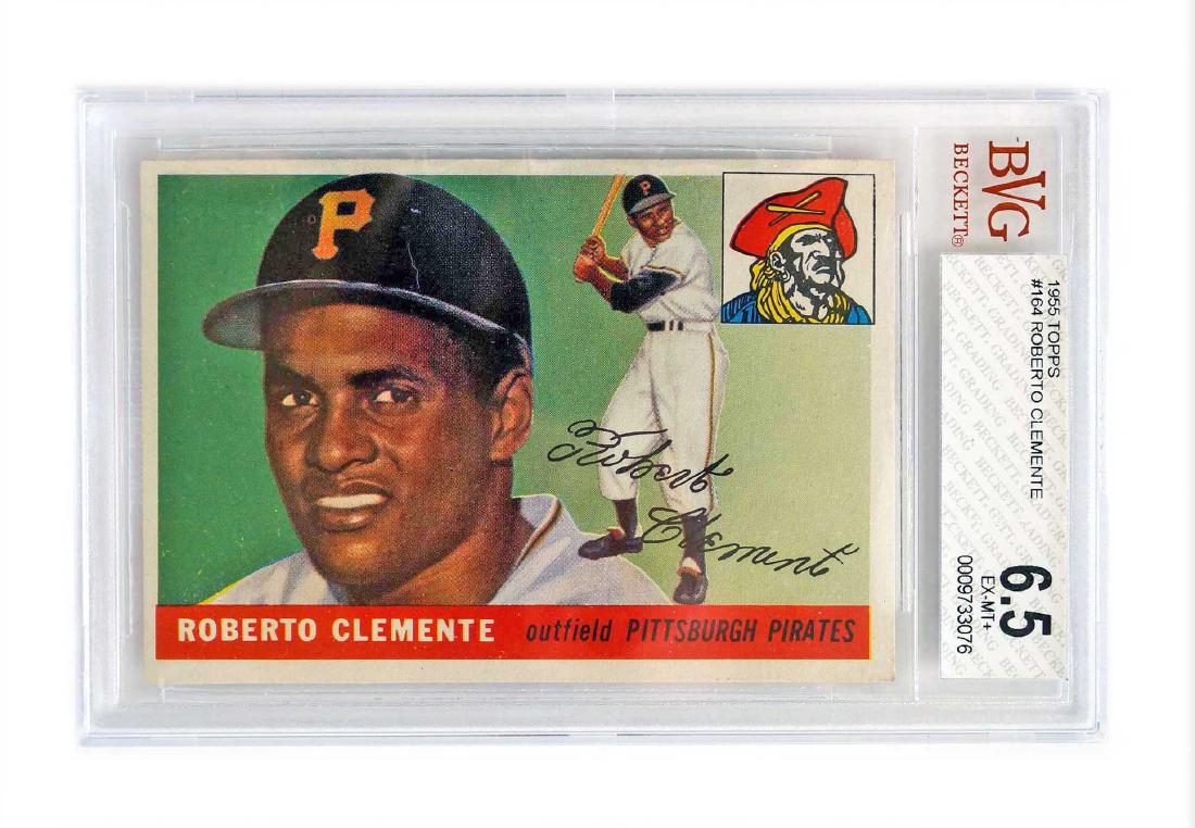 1955 Topps #164 Roberto Clemente RC BVG 6.5 (1 of 3)