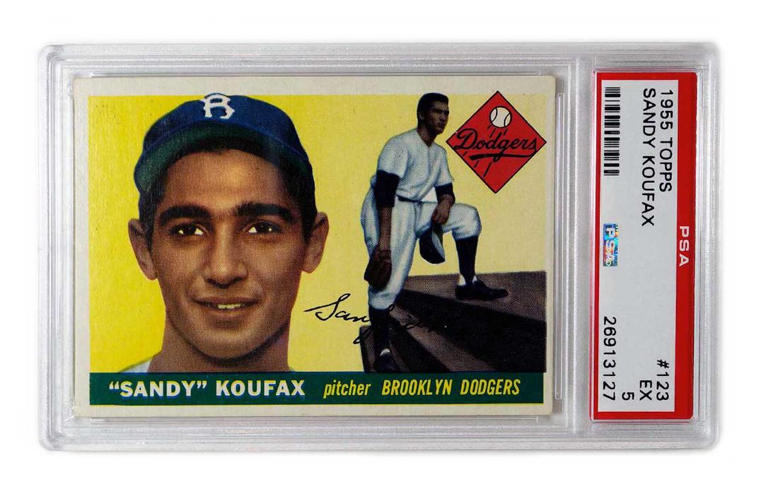 1955 Topps #123 Sandy Koufax PSA 5 (1 of 2)
