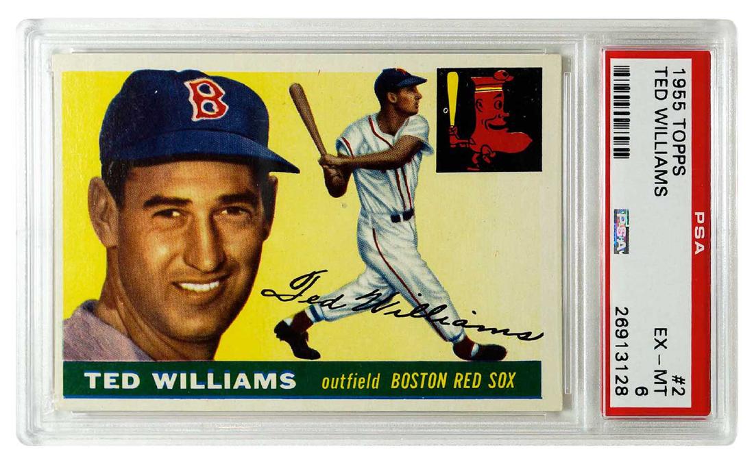 1955 Topps #2 Ted Williams PSA 6 (1 of 2)