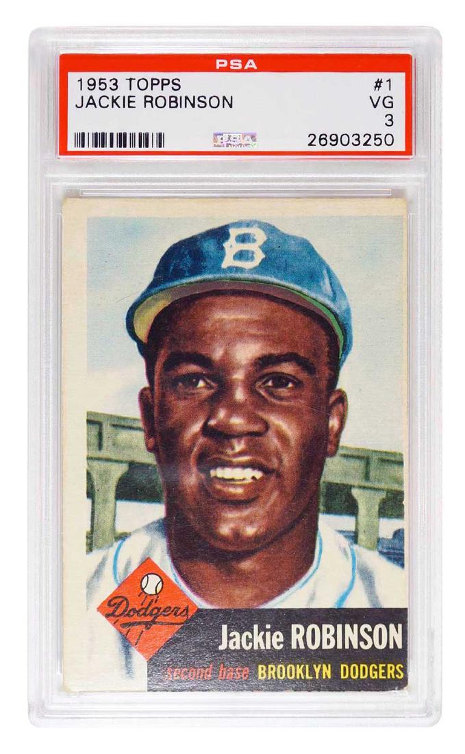 1953 Topps #1 Jackie Robinson PSA 3 (1 of 2)