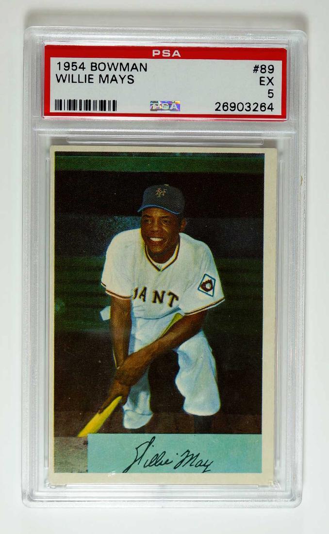 1954 Bowman #89 Willie Mays PSA 5 (1 of 2)