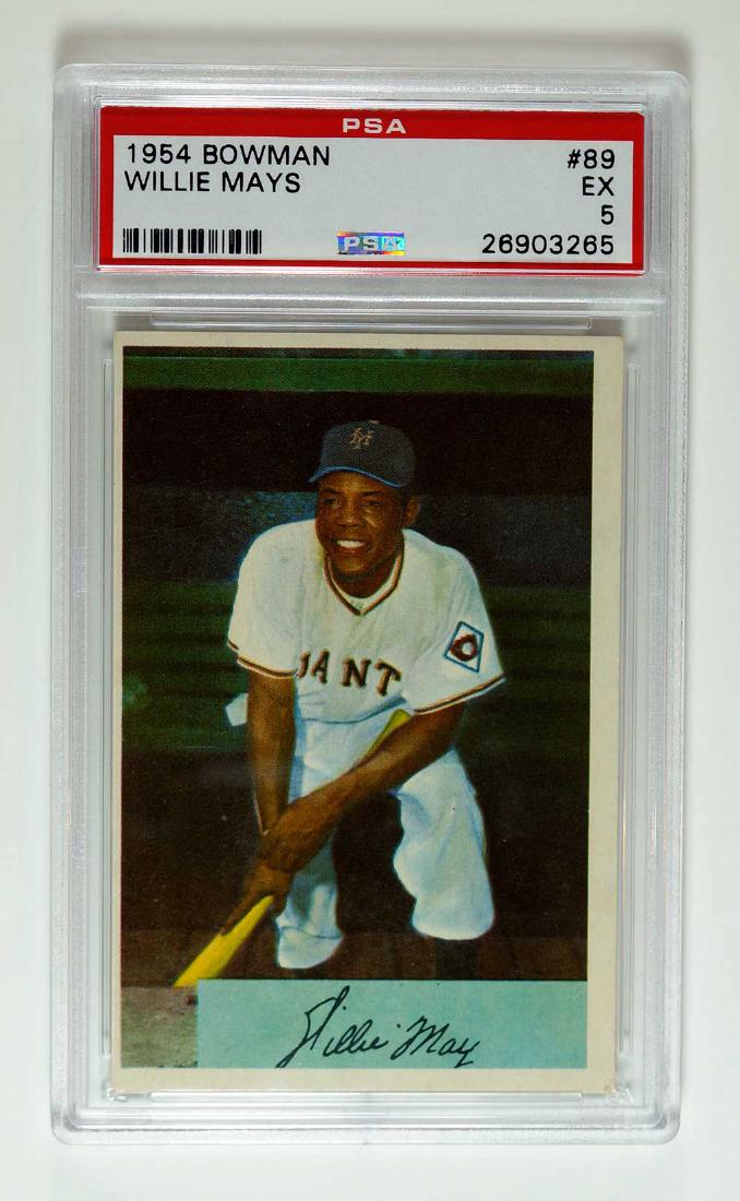1954 Bowman #89 Willie Mays PSA 5 (1 of 2)